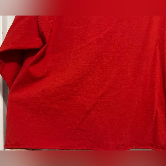 Jean-Michel Basquiat Graphic Long Sleeve Red Sweatshirt Goodie Two Sleeves M/L - Picture 10 of 12